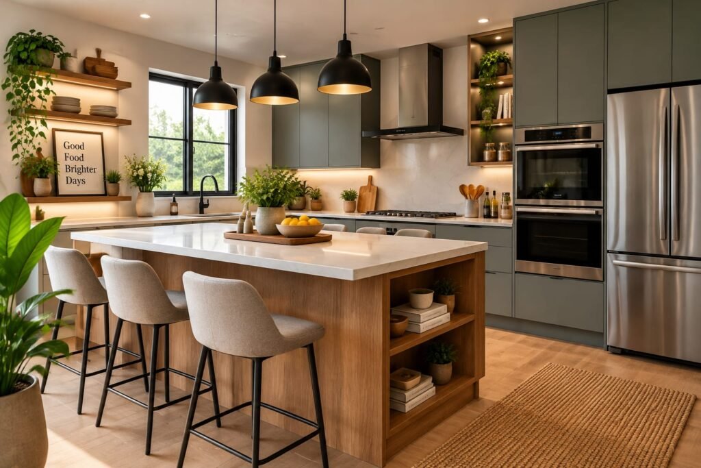 modern interior design ideas for a stylish and functional kitchen space